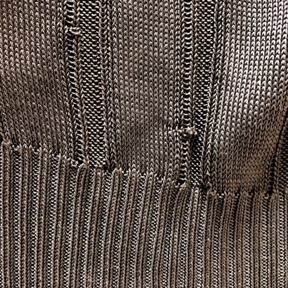 Escada dark green ribbed scoop neck top - Picture 8 of 8